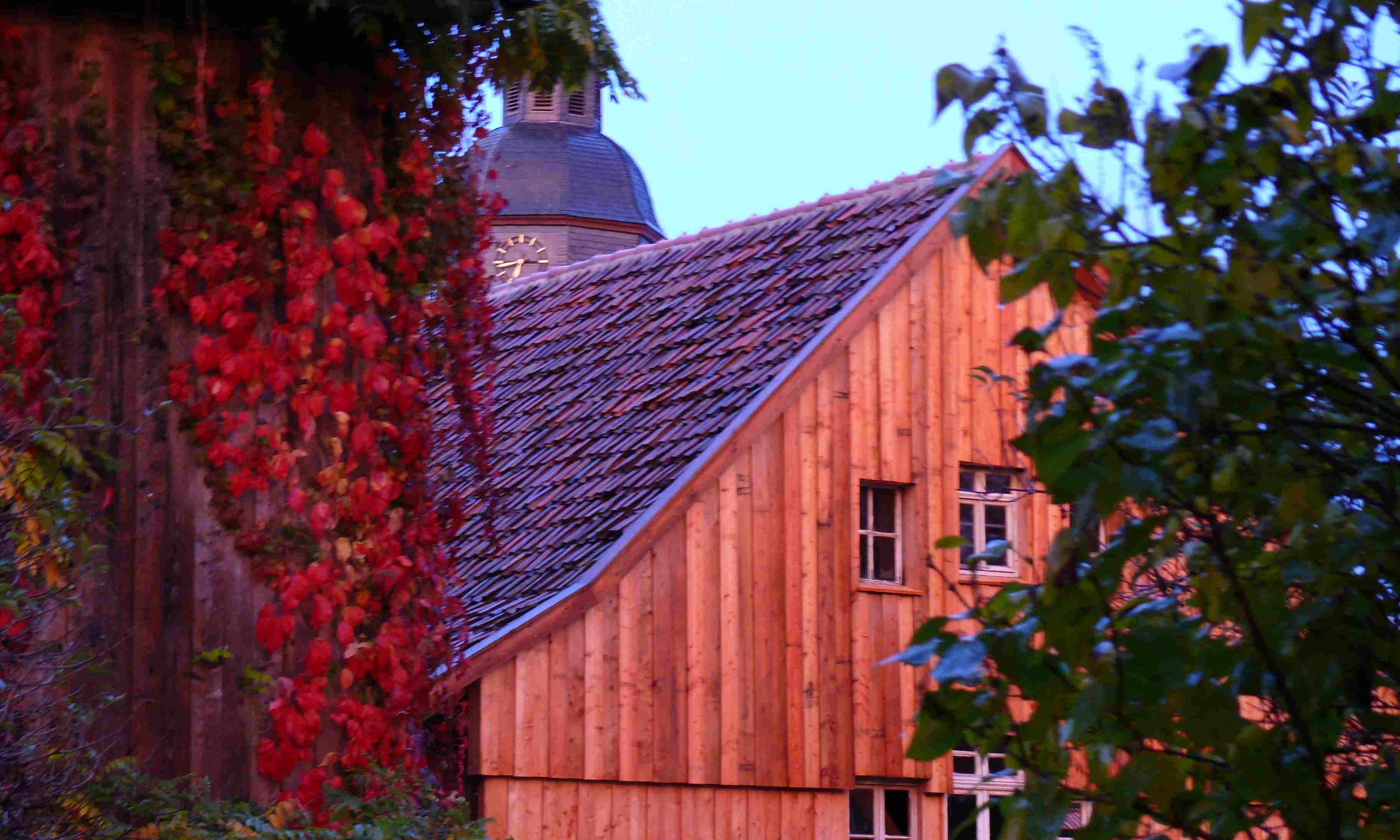 Scheune im Abendlicht