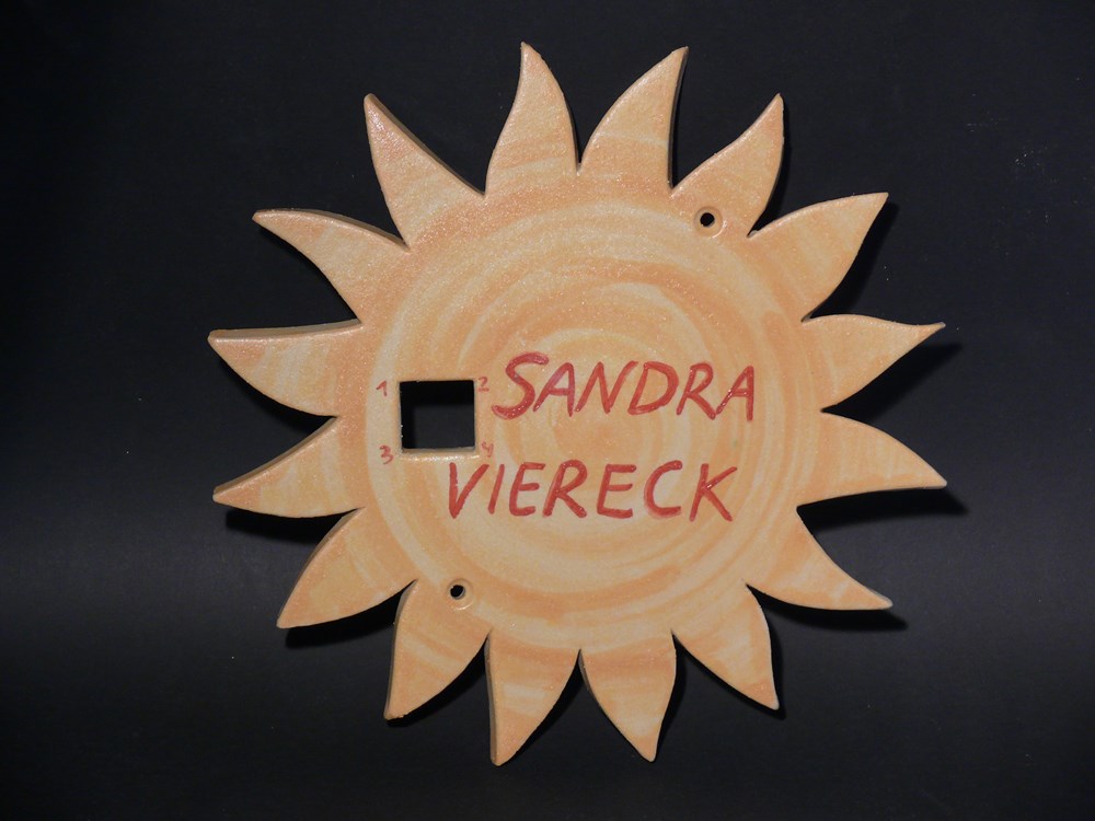 Türschild Viereck