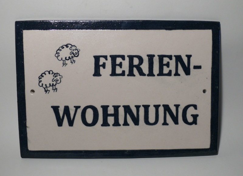 Türschild Ferienwohnung